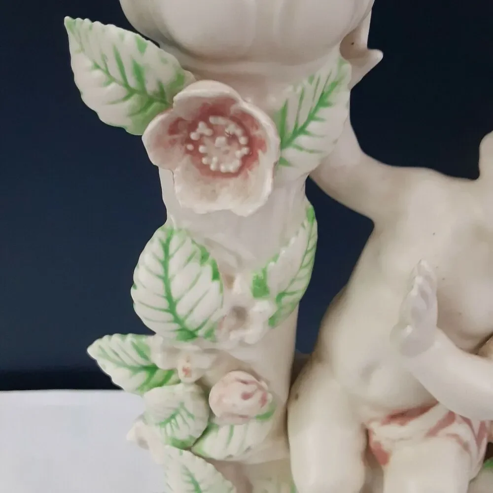 Vintage Holland Mold Cherub Candle Holder Romantic,Cottage,Ecclectic